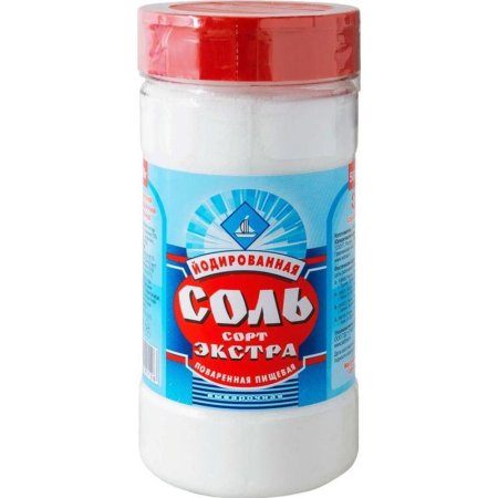 Соль экстра йодированная (10 штук по 500 г)