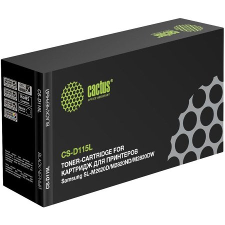Картридж лазерный Cactus MLT-D115L CS-D115L для Samsung черный  совместимый повышенной емкости