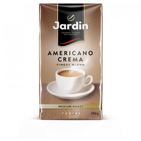 Кофе молотый Jardin Americano Crema 250 г (вакуумный пакет)