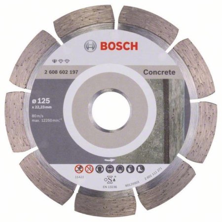 Диск алмазный по бетону Bosch Standard for Concrete сегментный 125x1.6  мм (2.608.602.197)