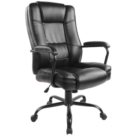 Кресло для руководителя Easy Chair 584 TR черное (рециклированная кожа, металл)