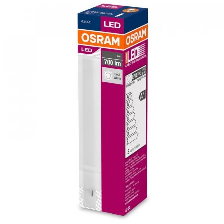 Лампа светодиодная Osram Dulux 7Вт G24D-2 трубка Т 4000 К нейтральный белый свет