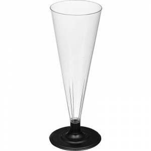 Бокал одноразовый Комус пластиковый для шампанского прозрачный (180 мл, 6 штук в упаковке)