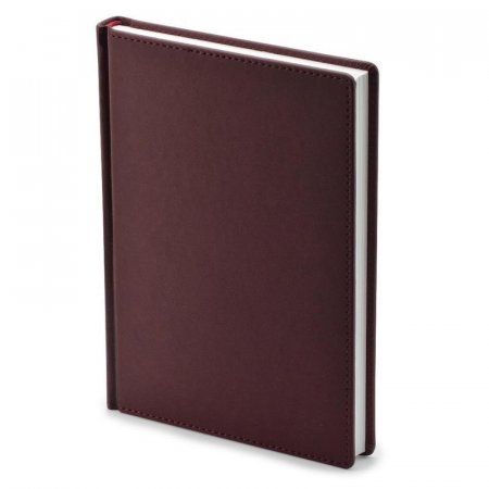 Ежедневник недатированный Attache Velvet искусственная кожа Soft Touch  A5+ 136 листов бордовый (146х206 мм)
