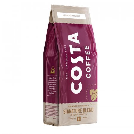 Кофе молотый Costa Coffee Signature Blend 200 г (вакуумная упаковка)