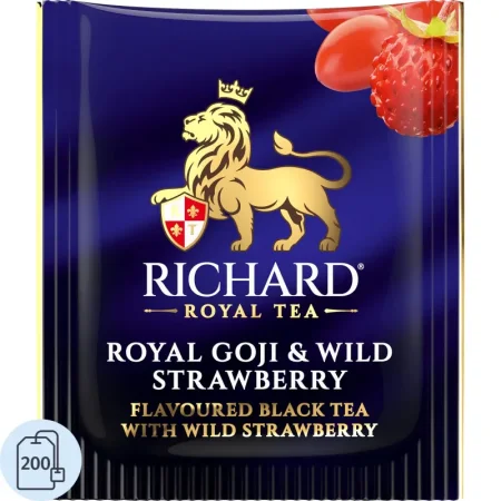Чай чёрный Richard Royal Goji & Wild Strawberry 200 пакетиков