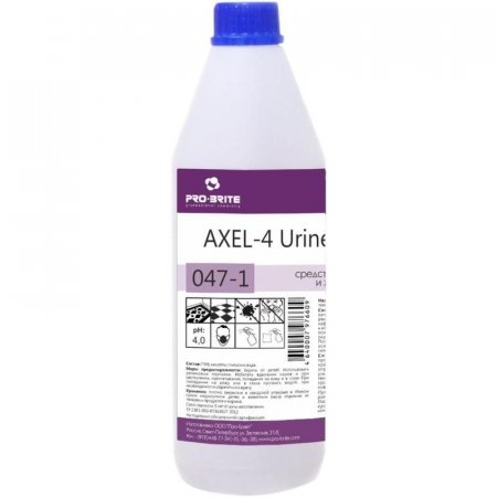 Профессиональное средство для удаления пятен и запаха мочи Pro-Brite Axel-4 Urine Remover 1 л (артикул производителя 047-1)