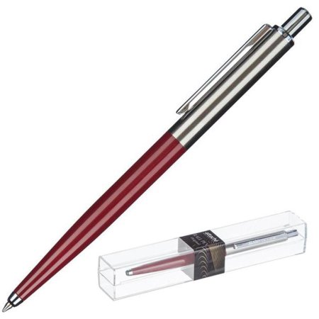 Ручка шариковая автоматическая Attache Selection Original цвет чернил  синий цвет корпуса бордовый/серебристый