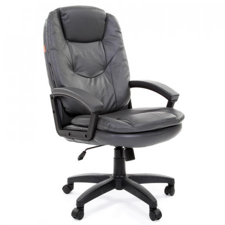 Кресло для руководителя Chairman 668 LT серое (экокожа, пластик)