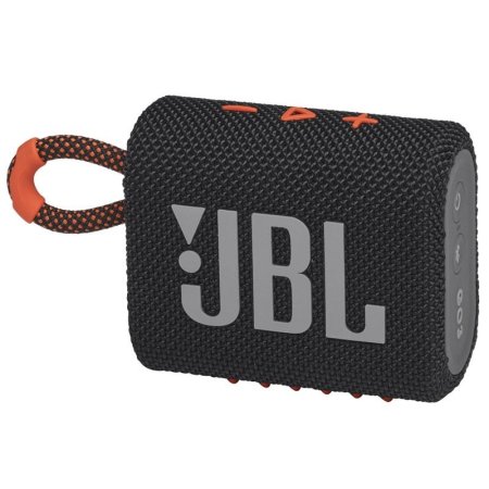 Портативная колонка JBL GO 3 черная/оранжевая (JBLGO3BLKO)