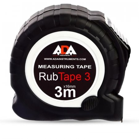 Рулетка ADA RubTape 3 3м x 16мм с фиксатором