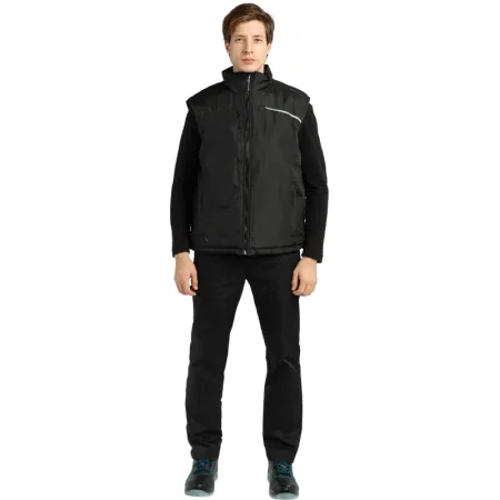 Жилет рабочий утеплённый мужской Delta plus FIDJI3 чёрный (размер 60-62,  рост 188-196)