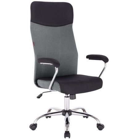 Кресло для руководителя Easy Chair 590 TC серое/черное (ткань, металл)