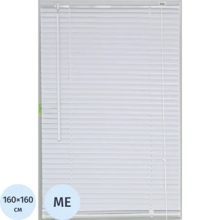 Жалюзи Комус Мебель горизонтальные День-Ночь металлические белые  (160х160 см)