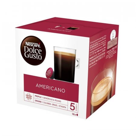 Капсулы для кофемашин Nescafe Dolce Gusto американо (16 штук в упаковке)