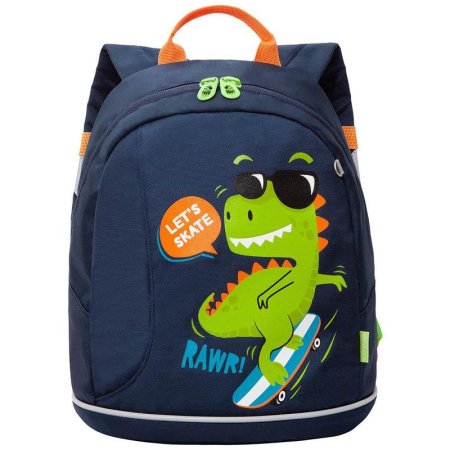 Рюкзак дошкольный Grizzly Динозаврик синий (RK-282-2)