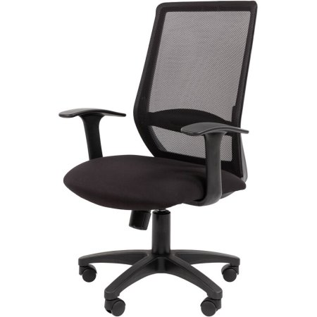 Кресло для руководителя Easy Chair 672 TC черное (ткань/сетка, пластик)
