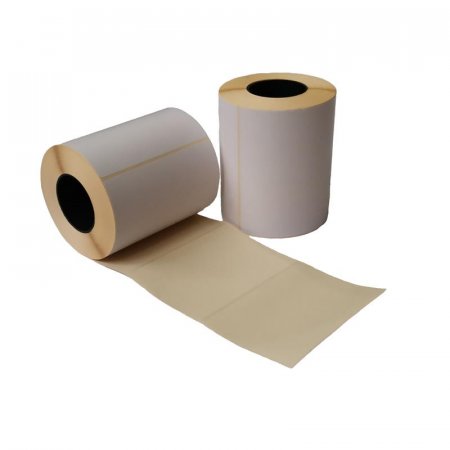 Термотрансферные этикетки 100х72 мм бумажные полуглянцевые (диаметр  втулки 40 мм, 3 рулона по 500 этикеток)