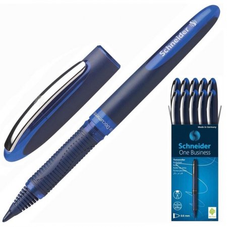 Роллер Schneider One Business синий (толщина линии 0.6 мм)