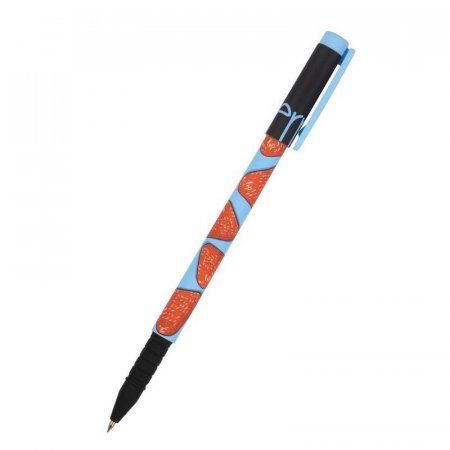 Ручка шариковая неавтоматическая Bruno Visconti Fun Write Ягоды. Графика. Клубника синяя (толщина линии 0.38 мм) (артикул производителя 20-0212/96)
