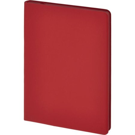 Ежедневник недатированный Attache Soft touch искусственная кожа А5 136 листов красный (красный обрез)