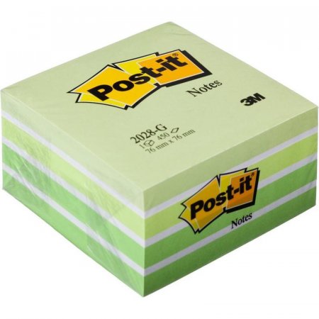 Стикеры Post-it 76x76 мм зеленые пастельные 450 листов