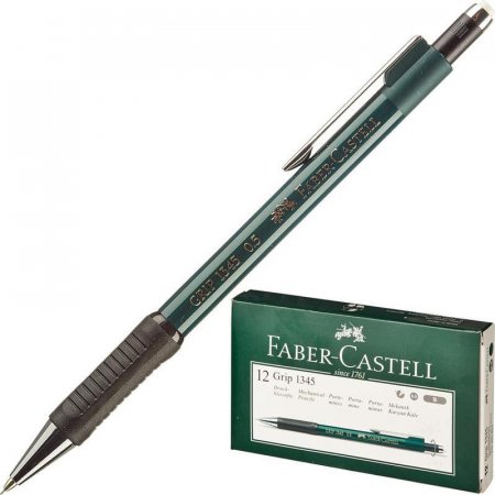 Карандаш механический Faber-Castell GRIP 1345, 0,5мм, с ластиком