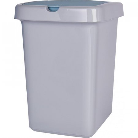 Контейнер для мусора Spin&clean Step 25 л пластик голубой (33.5x42 см)
