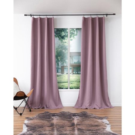 Комплект штор Casa Conforte Блэкаут (2 портьеры 200х270 см) цвета  пыльной розы