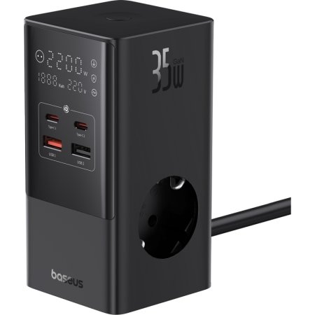 Сетевое зарядное устройство Baseus PowerCombo Tower 35 Вт  (BAS-E0002360611300)