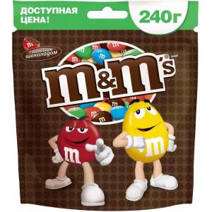 Драже M&M`s с шоколадом 240 г