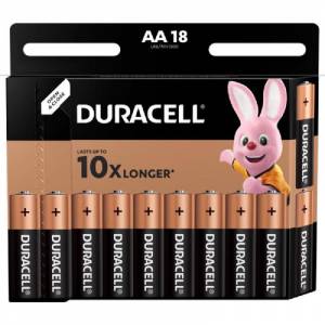 Батарейки Duracell Basic пальчиковые АА LR6 (18 штук в упаковке)