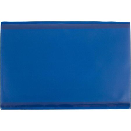 Карман для маркировки самоклеющийся горизонтальный синий 210 x 297 мм  (10 штук в упаковке)
