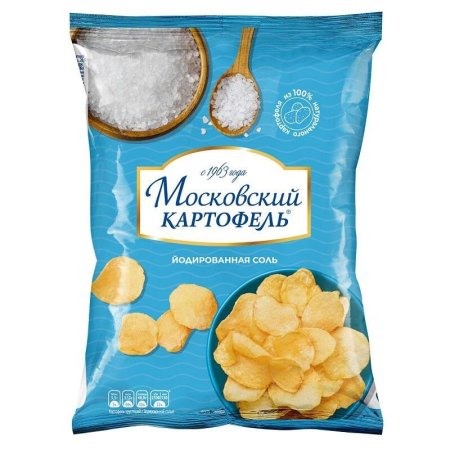 Чипсы Московский картофель йодированная соль 70г 12 штук в упаковке