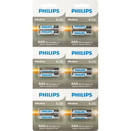 Батарейка AAA мизинчиковая Philips (12 штук в упаковке)