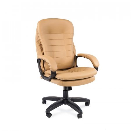 Кресло для руководителя Easy Chair 515 TPU бежевое (экокожа, пластик)