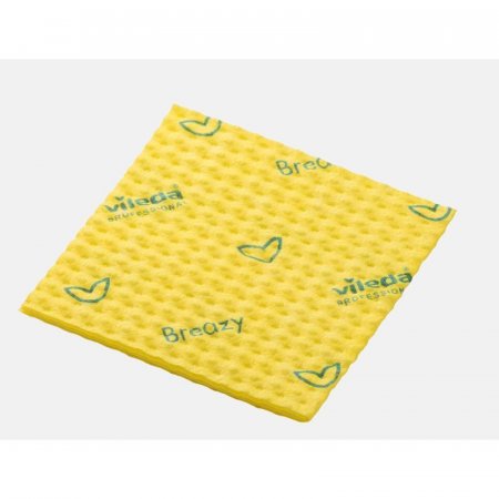 Салфетки хозяйственные Vileda Professional Бризи микроволокно/вискоза/прочие 36x35 см желтые 25 штук в упаковке (арт. производителя 161618)
