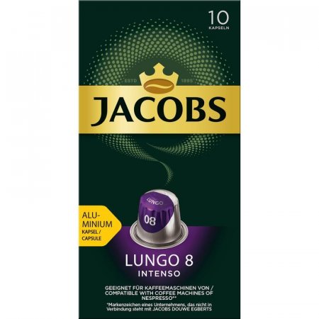 Кофе в капсулах Jacobs Lungo 8 Intenso (10 штук в упаковке)