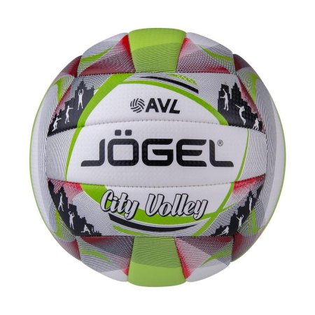 Мяч волейбольный Jоgel City Volley № 5 белый/зеленый