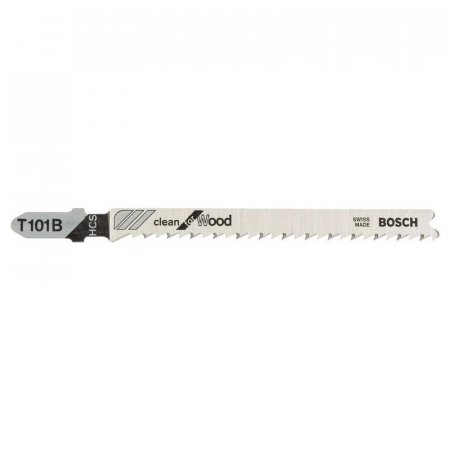 Пилка для лобзика Bosch Clean for Wood T101B HCS 5 штук в упаковке (2608630030)