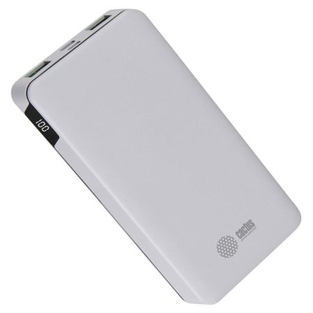 Внешний аккумулятор (power bank) Cactus CS-PBFSKT-10000 (10000 мАч,  белый)