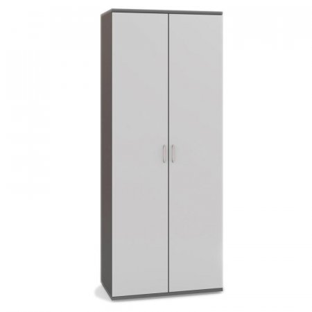 Шкаф для одежды Стратегия широкий серый (836x435x2175 мм)