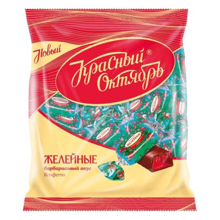 Конфеты шоколадные Красный Октябрь Желейные барбарисовый вкус 250 г