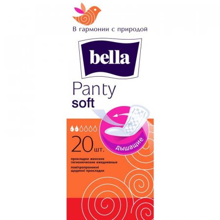 Прокладки женские ежедневные Bella Panty Soft (20 штук в упаковке)