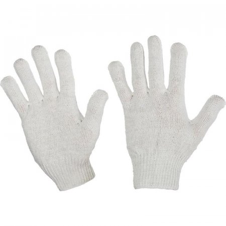 Перчатки х/б бюджет (3 нити, 10 пар, размер 6/XS)