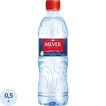 Вода питьевая Mever негазированная пэт 0.5 л Вода питьевая Mever негазированная пэт 0.5 л