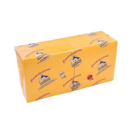 Салфетки бумажные Profi Pack 33x33 см желтые 2-слойные 200 штук в  упаковке