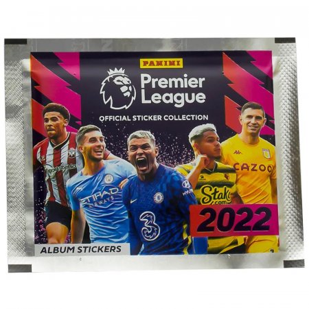 Наклейки детские коллекционные Panini Английская Премьер-лига сезон  2021-2022 (5 штук в пакетике)