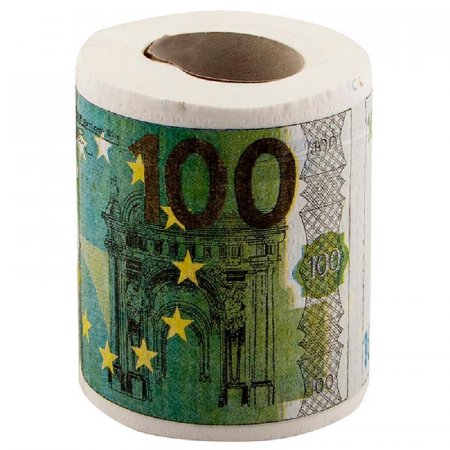Сувенирная бумага туалетная 100 евро