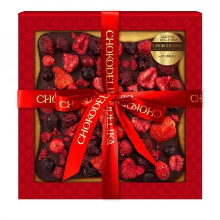Шоколад подарочный Chokodelika темный с украшением Бэррифэст 180 г